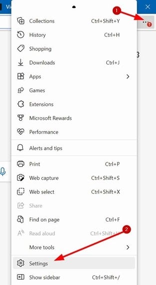 set Bing default search engine in Microsoft Edge pic1