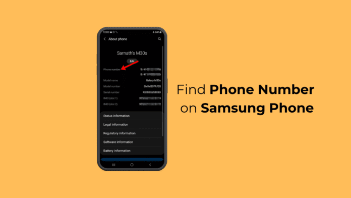 How to Find Phone Number on Samsung Phone (All Methods)
