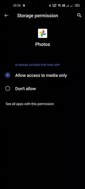 Allow access to media