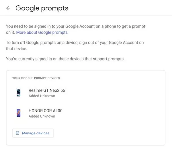 Google Prompts: