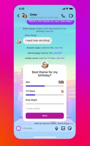 Creating Polls on Instagram Messages