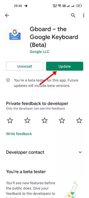 install the available updates