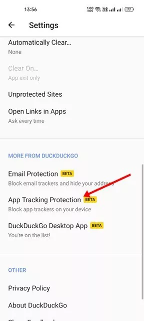 App Tracking Protection