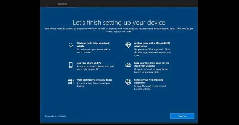 How to Disable 'Let's Finish Setting Up Your Device' Screen in Windows 11