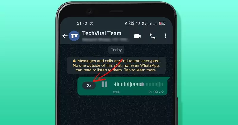 How to Increase the Playback Speed of WhatsApp Voice Message