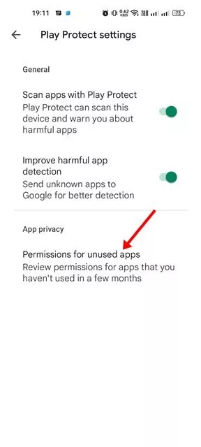 App privacy