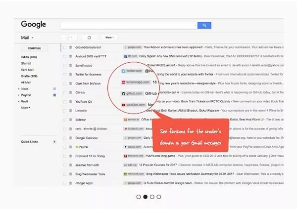 Gmail Sender Icons