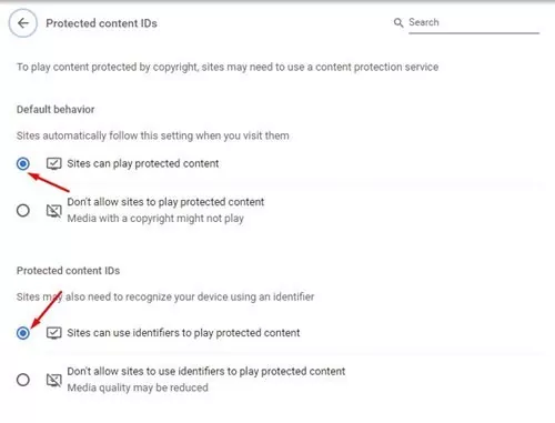 Sites can use identifiers to play protected content