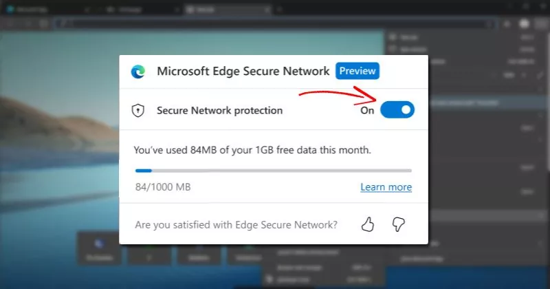 How to Try the Free VPN Service of Microsoft Edge Browser