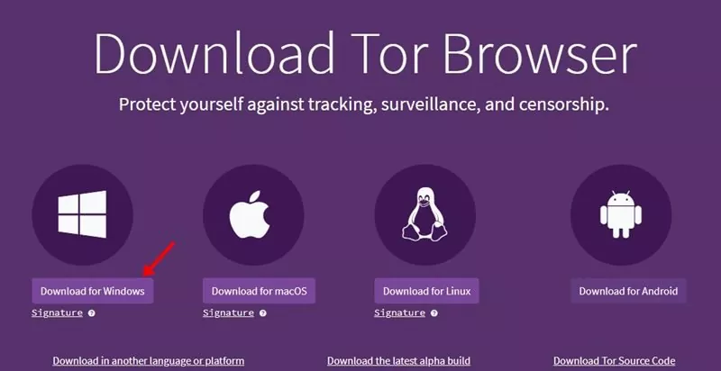 download the latest version of Tor Browser