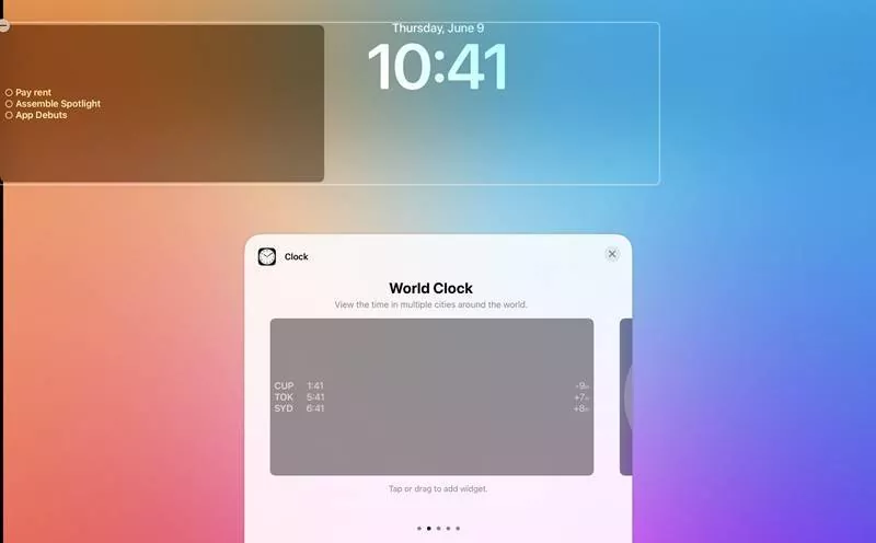 Apple Planning Custom Lock Screen with iPadOS 16