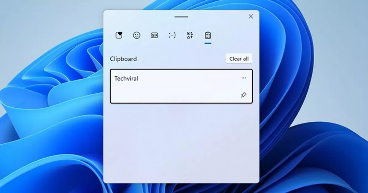 Clear Clipboard History in Windows 11