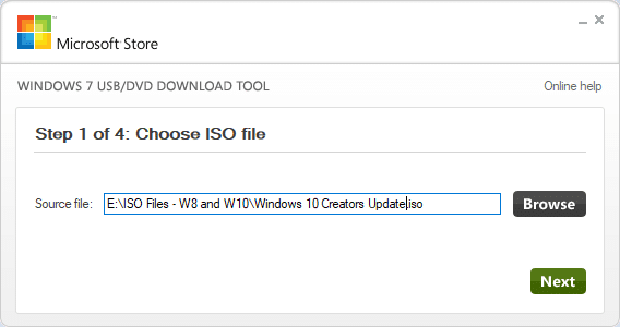 Windows USB DVD Tool