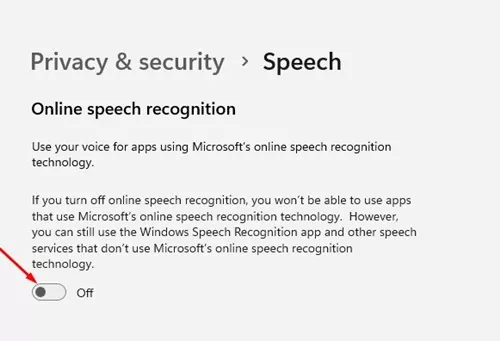 Online Speech recognition