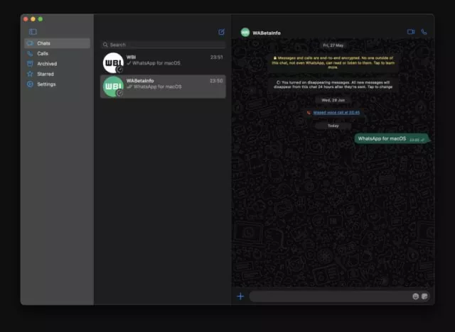 WhatsApp Releases New MacOS App Built With Catalyst