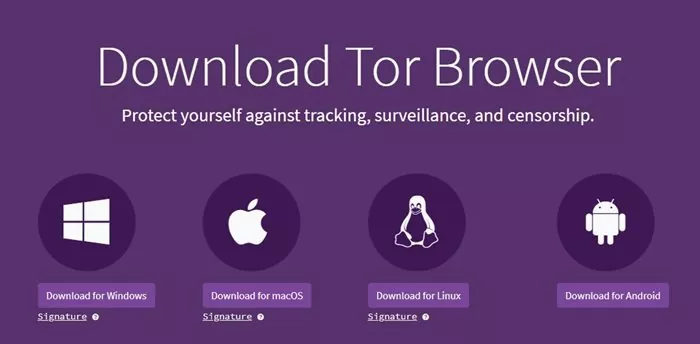 download & install the Tor Browse