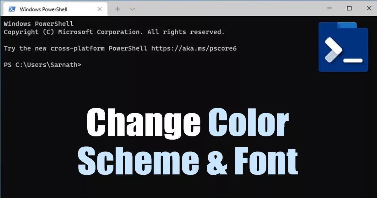 Change Color Scheme & Font in Windows Terminal
