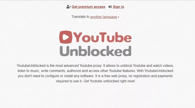 YouTube Unblocked