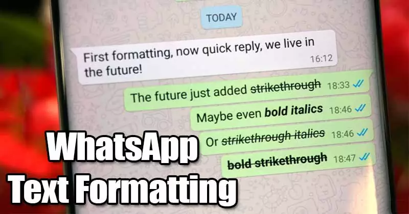 WhatsApp: How to Send Italic, Bold, or Monospaced Text Messages