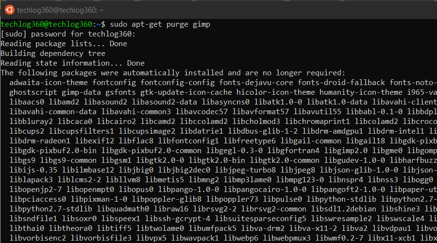 sudo apt-get purge - Basic Ubuntu Commands
