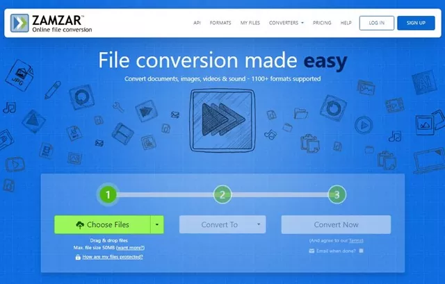 Zamzar Online File Conversion