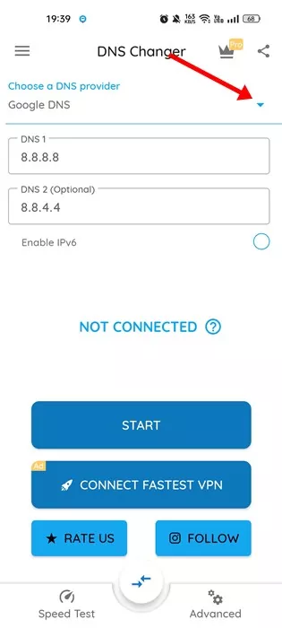 Choose a DNS provider