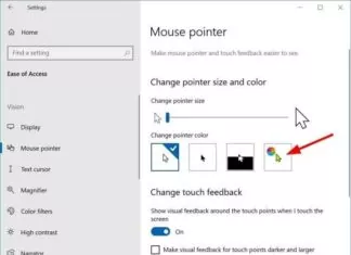 change mouse pointer cursor color in Windows pic1