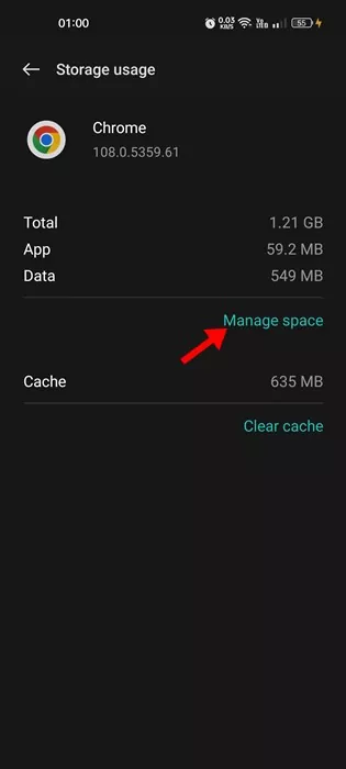 Manage space