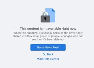 Fix Facebook Content Is Not Available Error