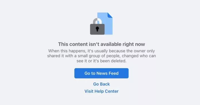 How to Fix Facebook Content Is Not Available Error 6