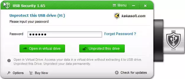 Using Kakasoft USB Security