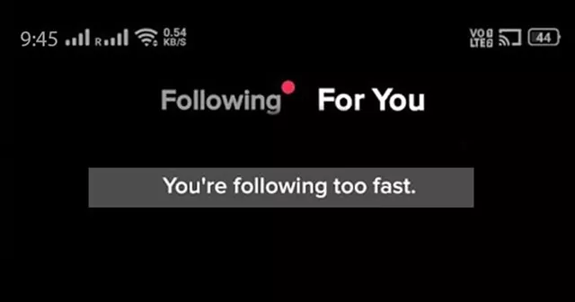 Following Too Fast