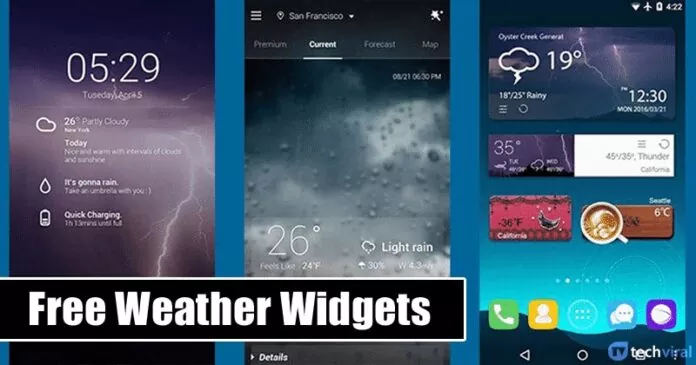 10 Best Free Weather Widgets For Android in 2023