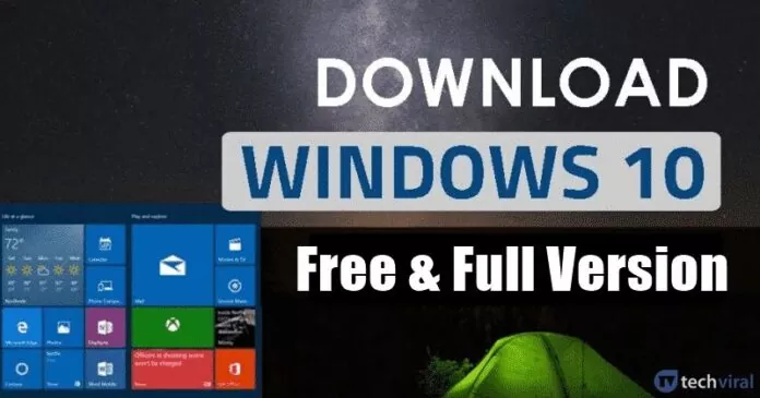Windows 10 ISO Free Download Full Version (32 or 64