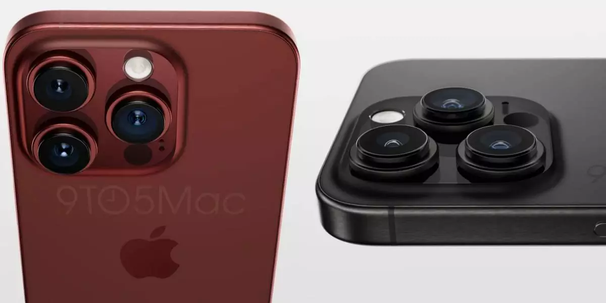 Deep Red Color Option for the iPhone 15 Pro model