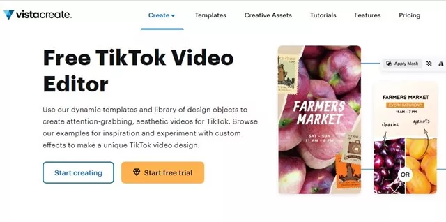 VistaCreate TikTok Video Maker