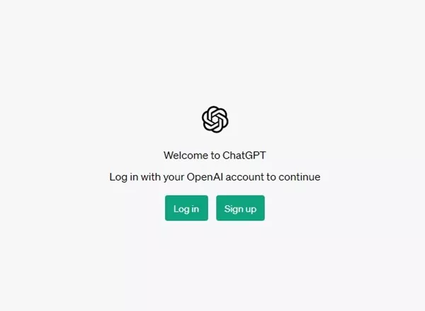 log in with your ChatGPT account