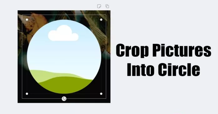 How to Crop a Picture into a Circle on PC