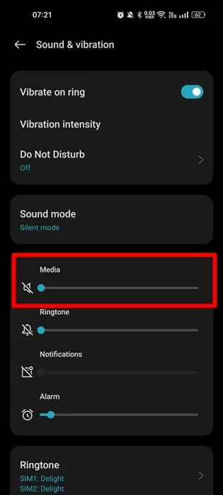 four different types of volume controls