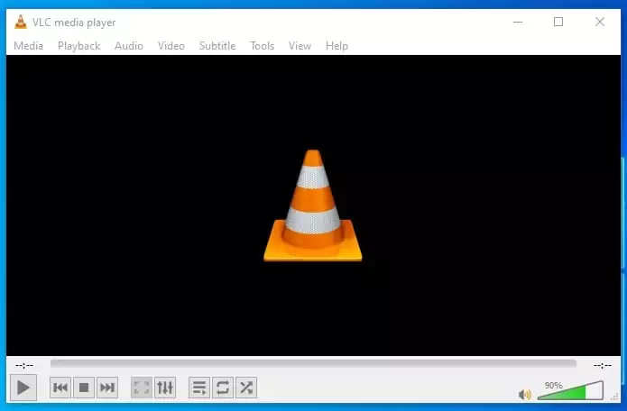open the VLC media player app