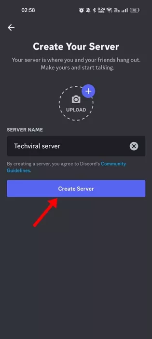 Create Server