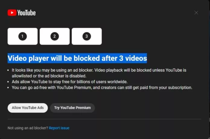 YouTube’s Latest Test Cracks Down On Ad-Blockers