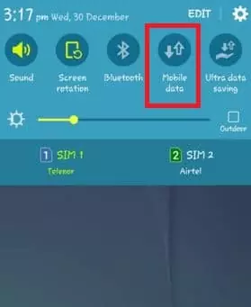Turn Off/On The Mobile Data