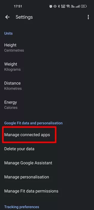 Manage connected