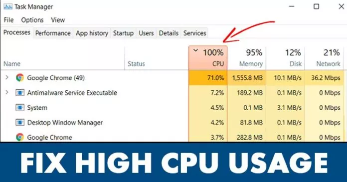 How to Fix High CPU Usage in Windows 11 (10