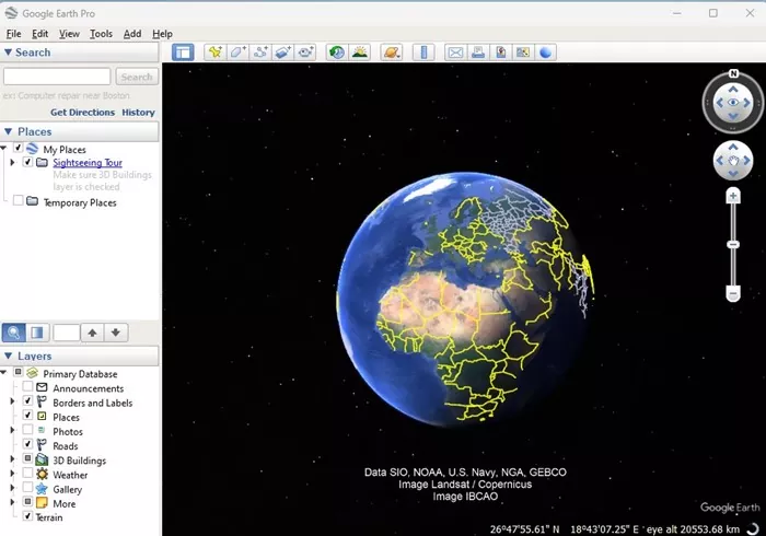 Google Earth Pro from your computer