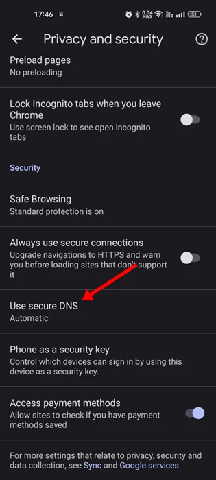 Use secure DNS