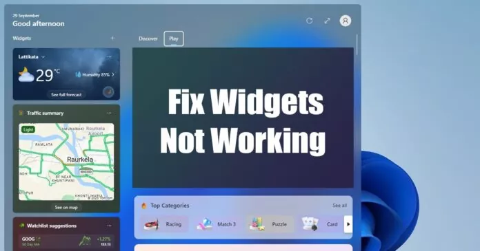 How to Fix Widgets Not Working on Windows 11 (9