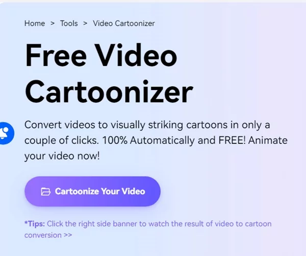 Cartoonize your video