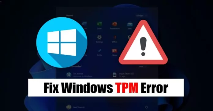 How to Fix ‘TPM Device Not Detected’ Error Message (6